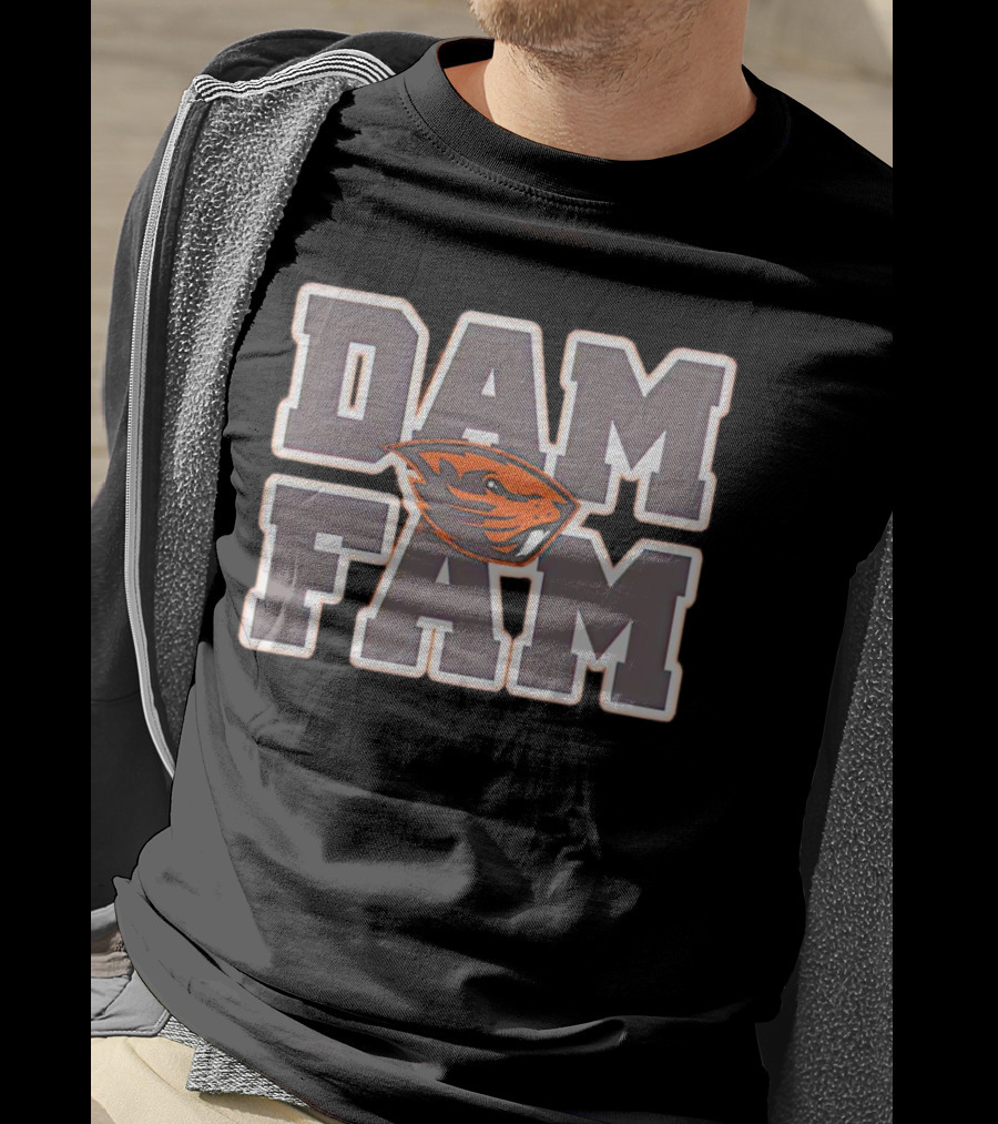 DAM FAM Oregon State Beavers Fan T-Shirt