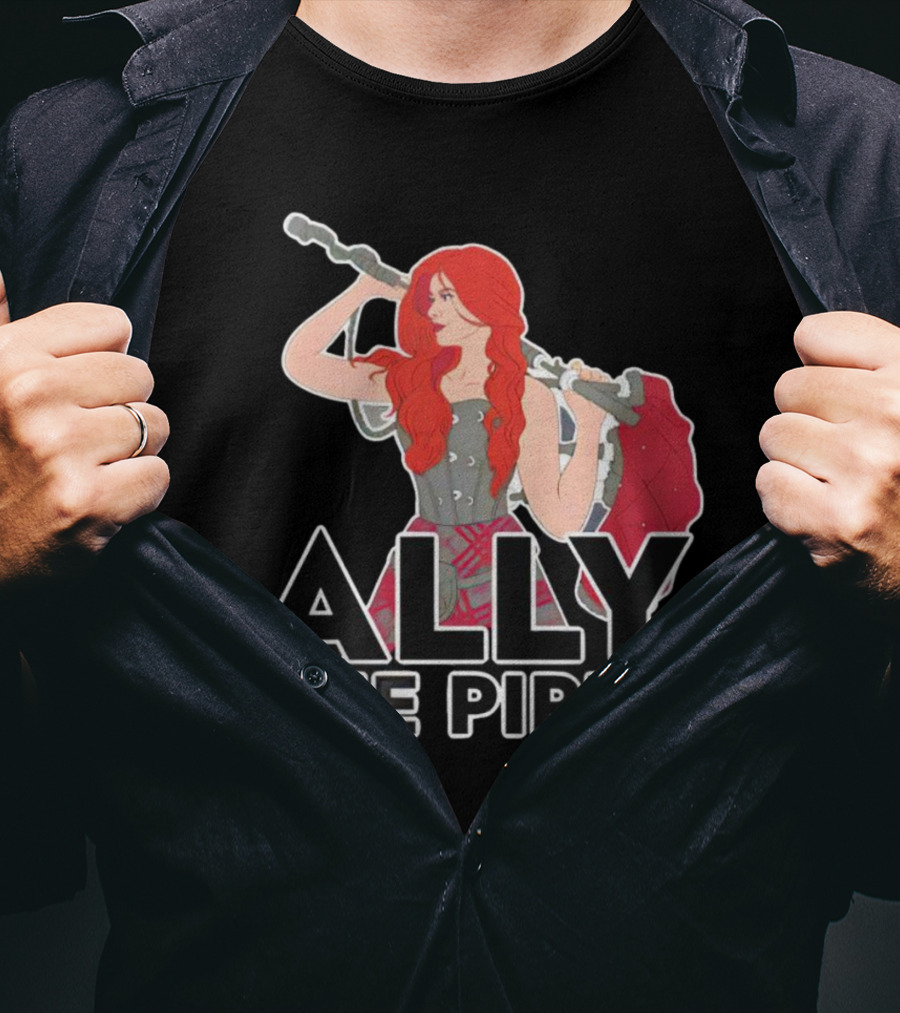 Ally The Piper Scottish Bagpipe Musician Redhead T-Shirt