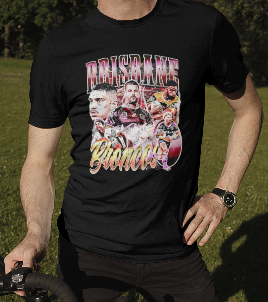 Brisbane Broncos Player Celebration Montage T-Shirt
