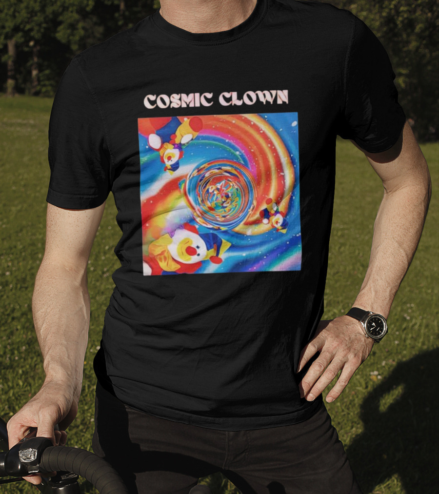 Cosmic Clown Whirlwind Of Colorful Jesters T-Shirt