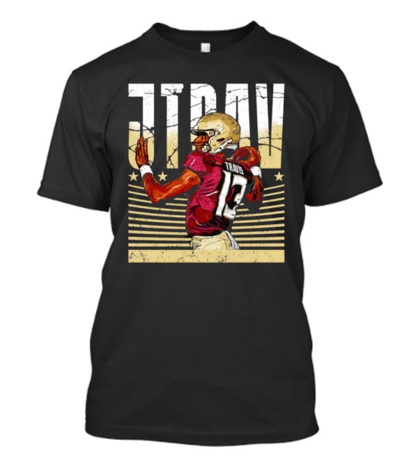 JTrav Jordan Travis Football Stars Stripes T-Shirt