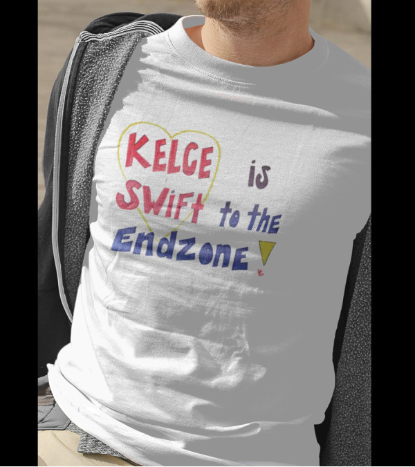 Kelce Swift Heart Is To The Endzone T-Shirt
