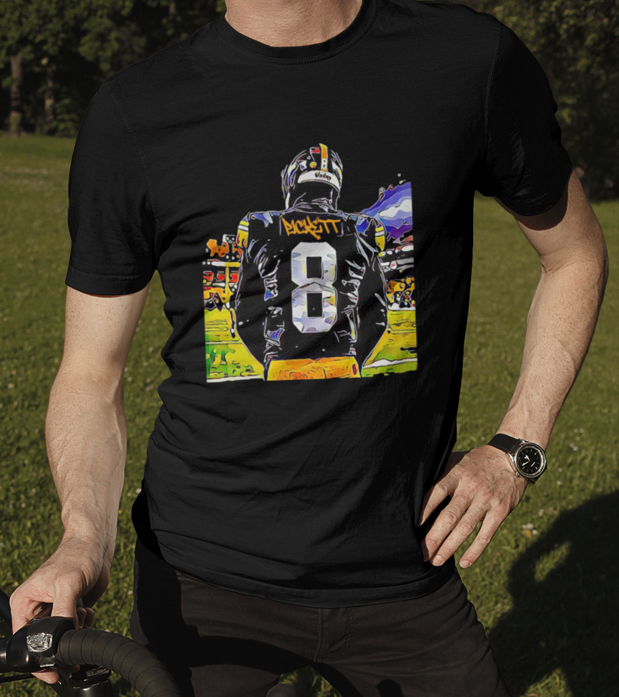 Kenny Pickett Number 8 Football Celebration Steelers T-Shirt