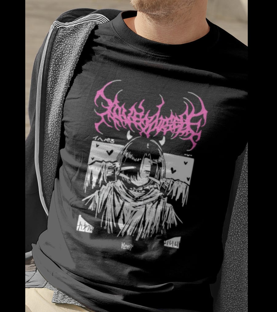 Lobsteranian Loveyourself Manga Style Character With Hearts T-Shirt