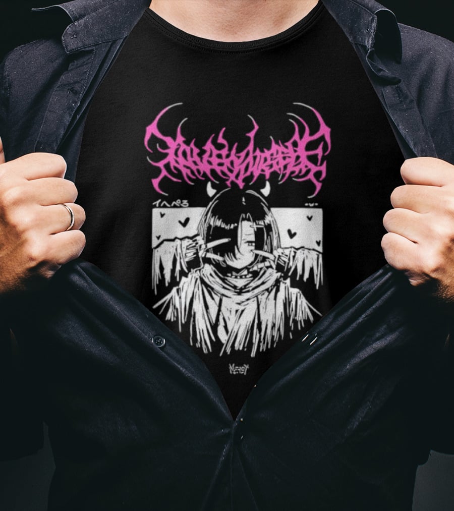 Lobsteranian Loveyourself Manga Style Character With Hearts T-Shirt