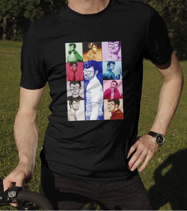 Raynarvaezjr The Eras Tour Multicolor Portraits T-Shirt