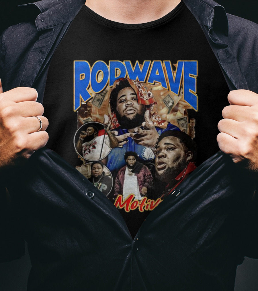 ROD WAVE Thug Motivation Money Music Collage T-Shirt