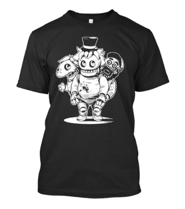 Sharkrobot Heavy Metal Boney Plays Animatronic Trio T-Shirt