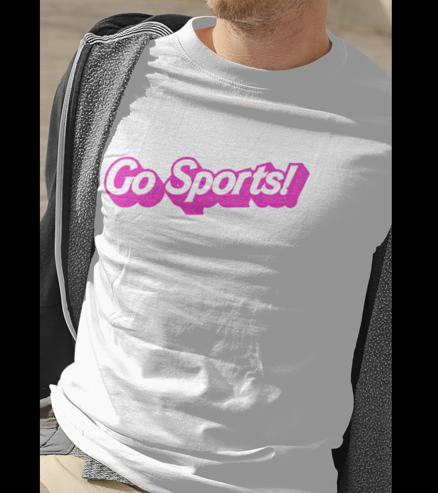 Barbie Go Sports Enthusiast Pink Bold Typography T-Shirt