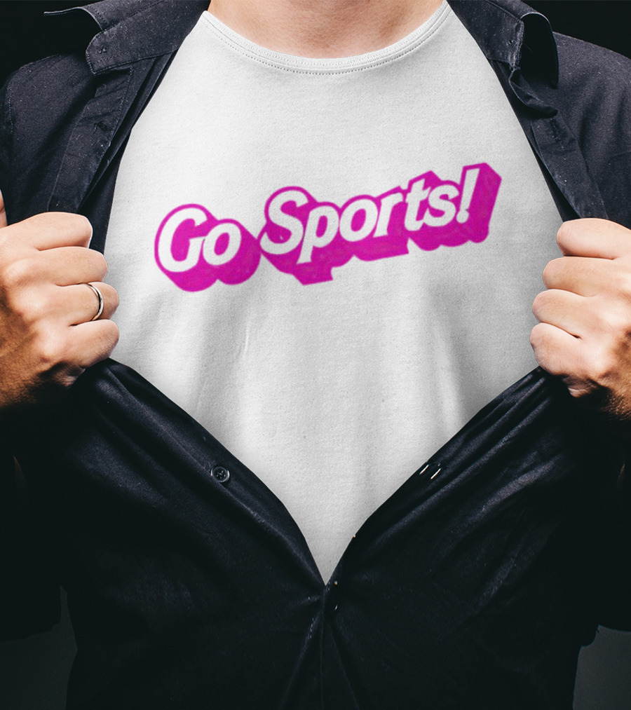 Barbie Go Sports Enthusiast Pink Bold Typography T-Shirt