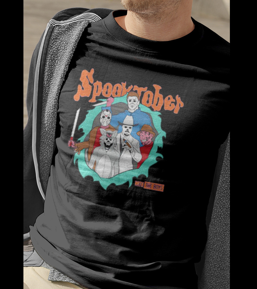 Spooktober With The Boys Horror Movies T-Shirt