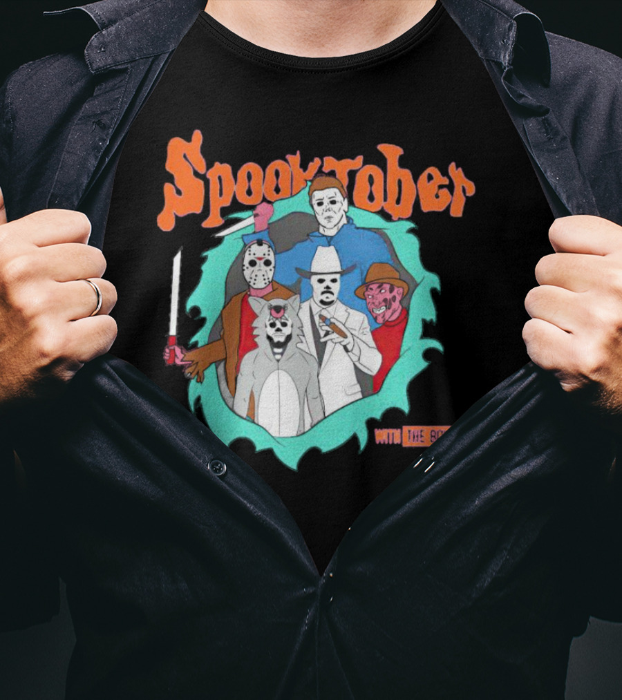 Spooktober With The Boys Horror Movies T-Shirt