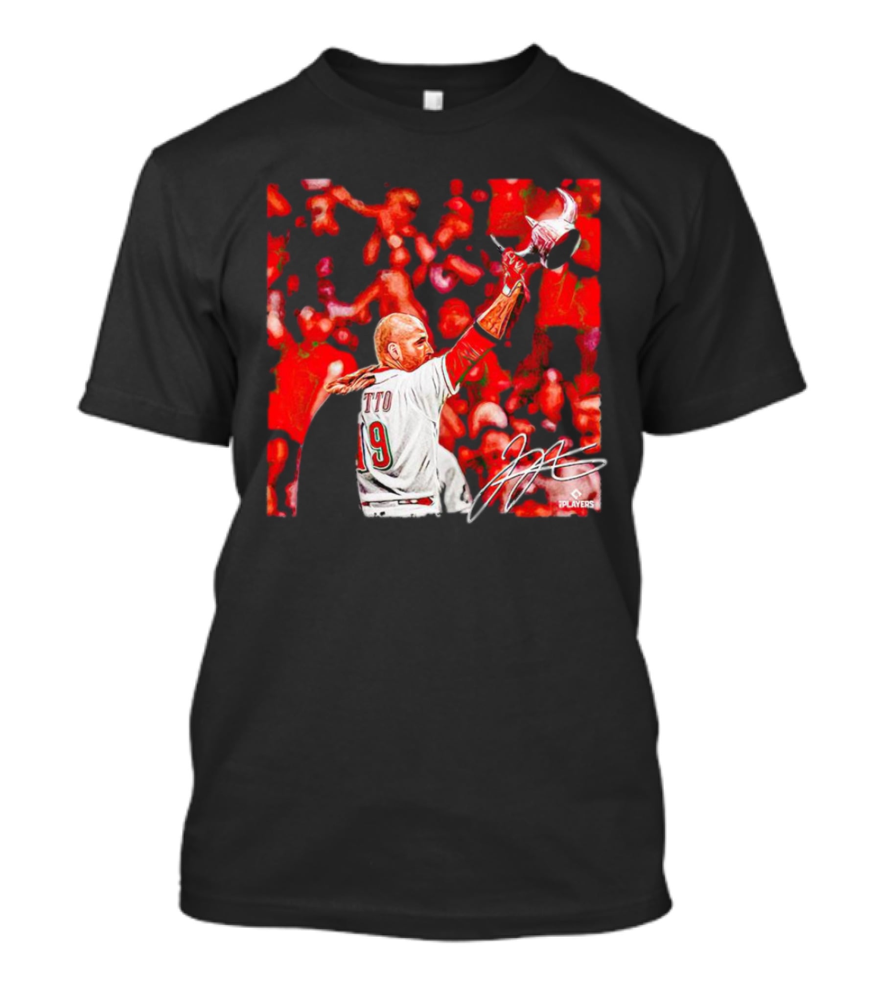 Joey Votto Number 19 Viking Celebration Signature MLB Players T-Shirt