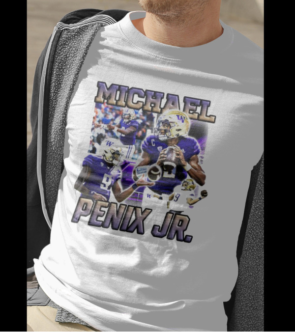 Michael Penix Jr. Washington Huskies Quarterback Football Player T-Shirt