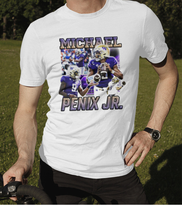 Michael Penix Jr. Washington Huskies Quarterback Football Player T-Shirt