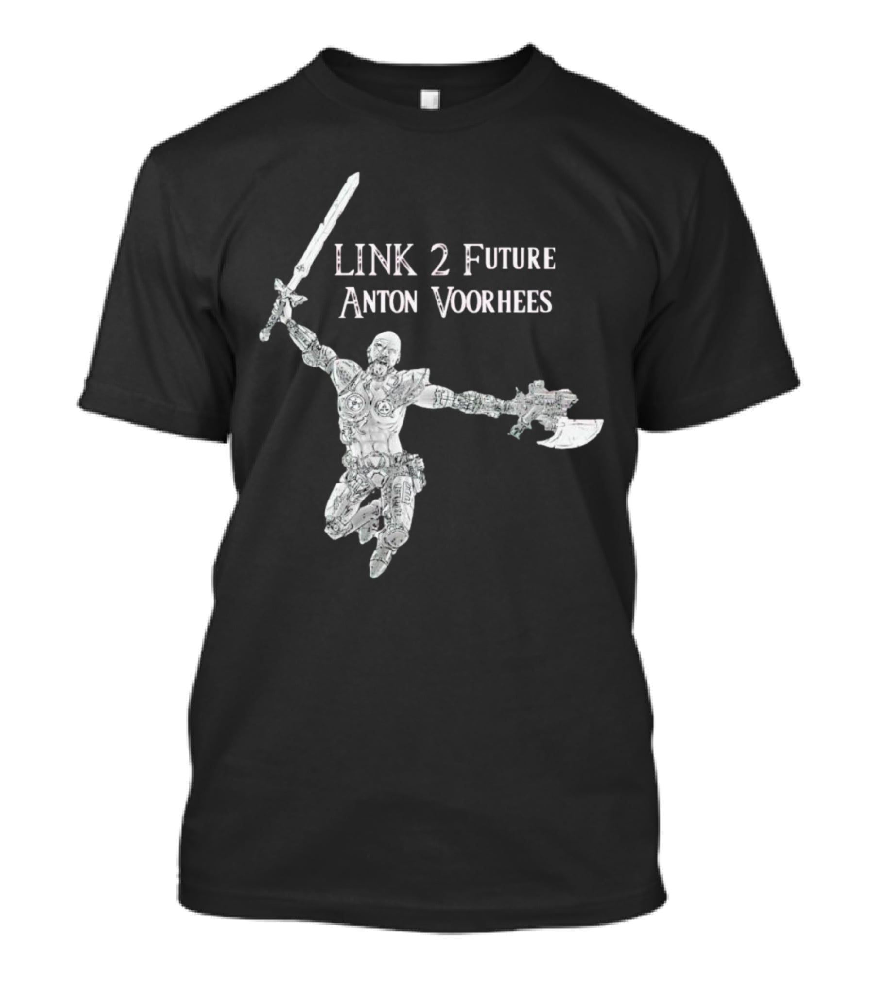 TriBorg Link 2 Future Anton Voorhees Sword And Axe Warrior T-Shirt