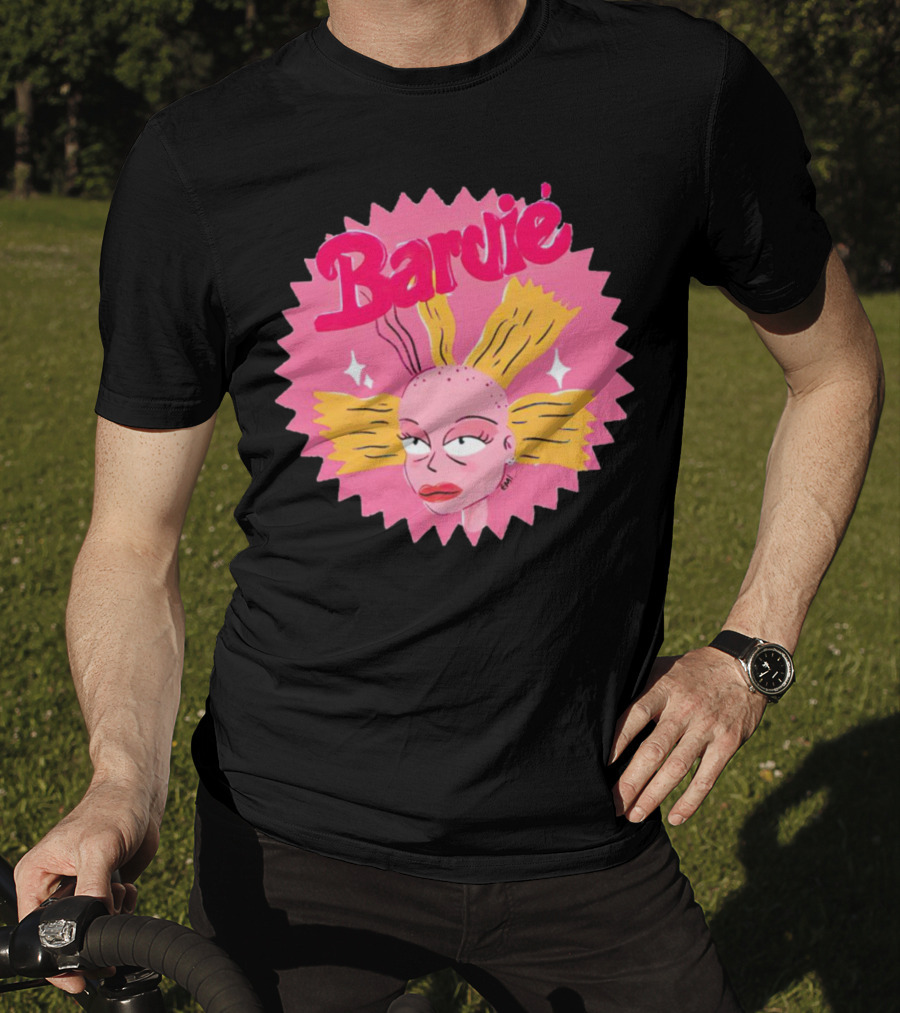 Barbie Movie Bold Parody Pink Starburst T-Shirt