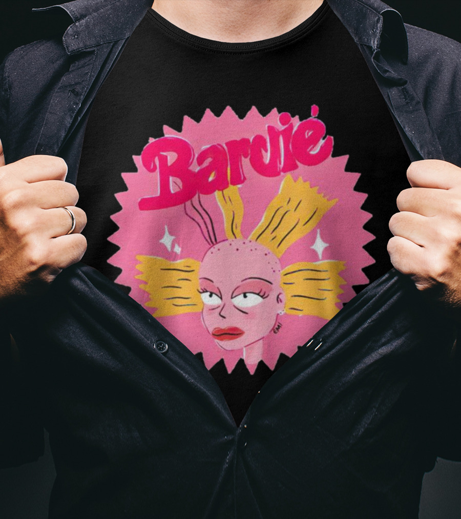 Barbie Movie Bold Parody Pink Starburst T-Shirt