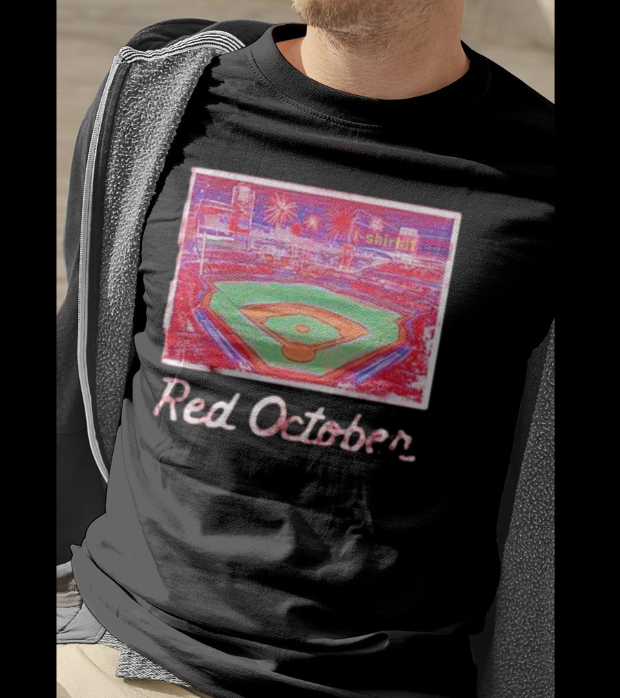 Red October Philadelphia Phillies Stadium Fireworks T-Shirt