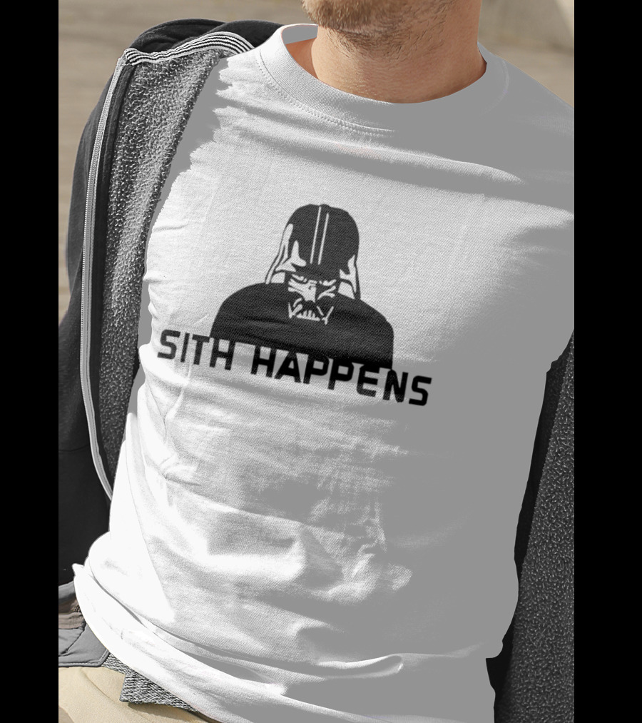 Darth Vader Sith Happens Iconic Star Wars Humor T-Shirt
