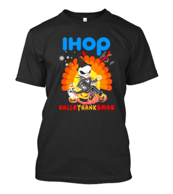 IHOP Jack Skellington HalloThanksMas Halloween T-Shirt