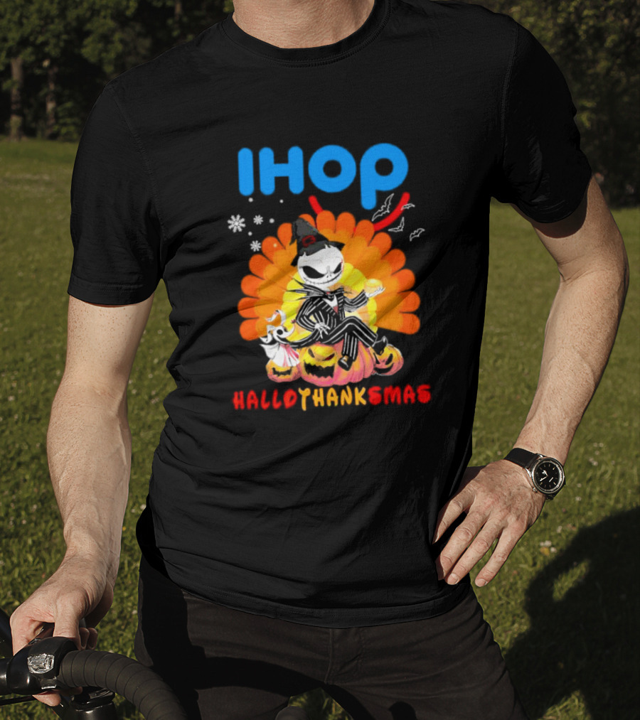 IHOP Jack Skellington HalloThanksMas Halloween T-Shirt