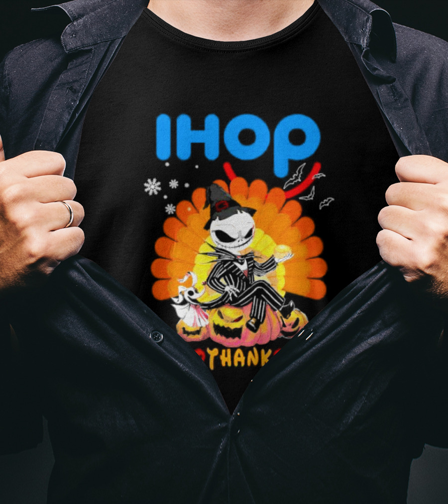 IHOP Jack Skellington HalloThanksMas Halloween T-Shirt