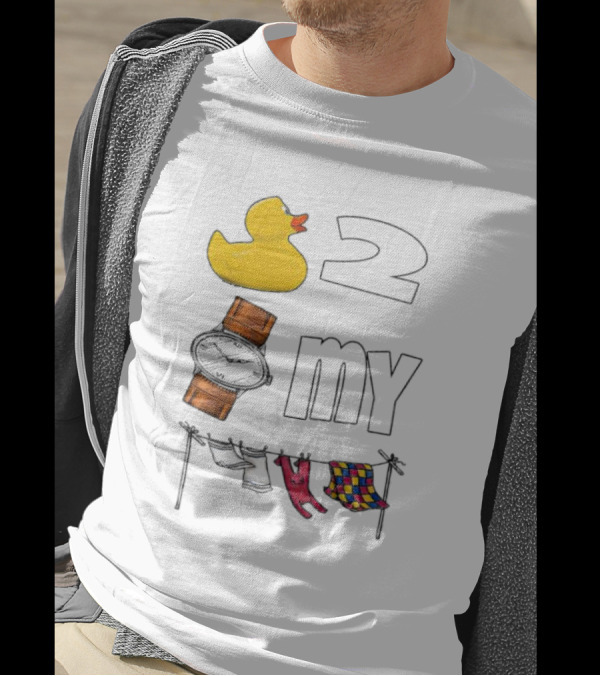 Rubber Duck Socks 2 My Clothesline Butterfly T-Shirt