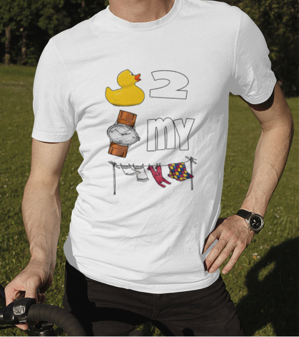 Rubber Duck Socks 2 My Clothesline Butterfly T-Shirt