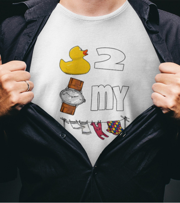 Rubber Duck Socks 2 My Clothesline Butterfly T-Shirt