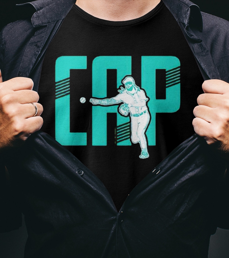 Seattle Mariners Cap Pitching Player T-Shirt