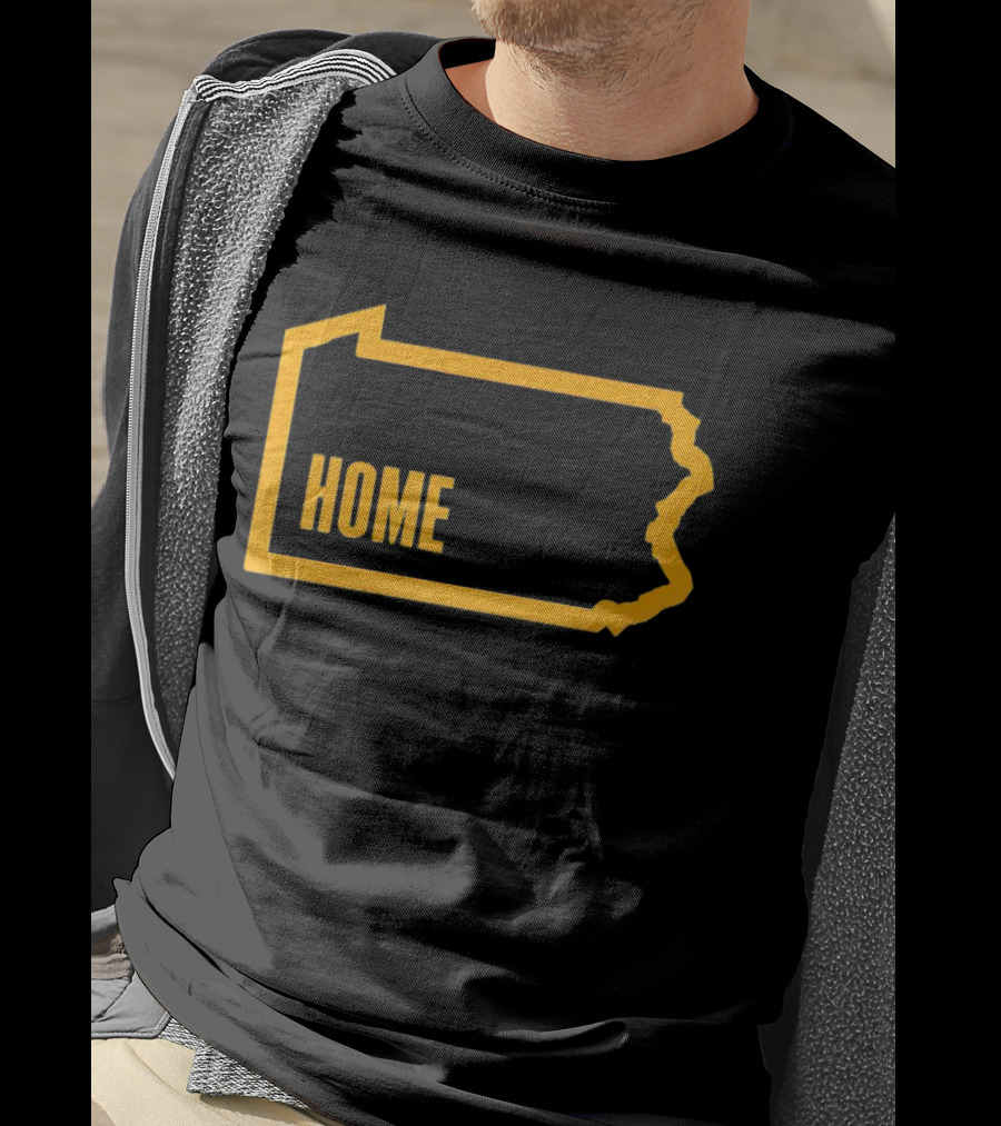 Home Pittsburgh Pennsylvania Map Outline T-Shirt