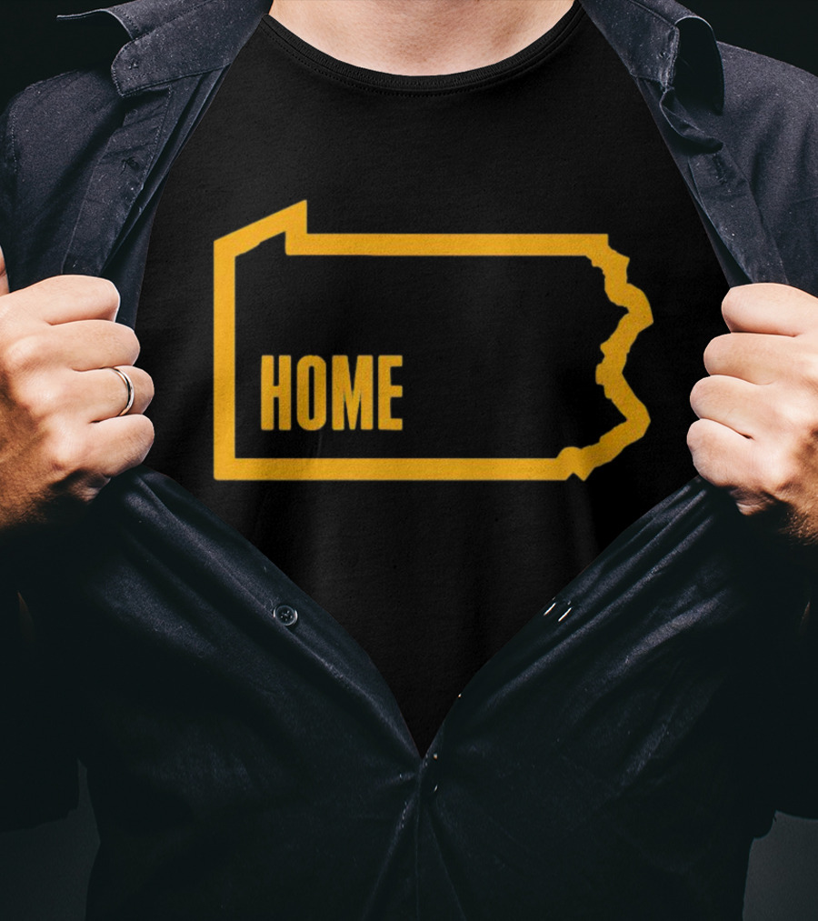 Home Pittsburgh Pennsylvania Map Outline T-Shirt