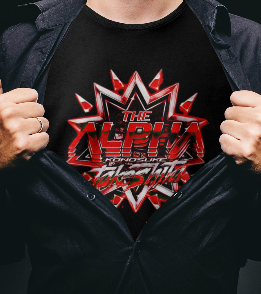 The Alpha Konosuke Takeshita AEW Starburst T-Shirt