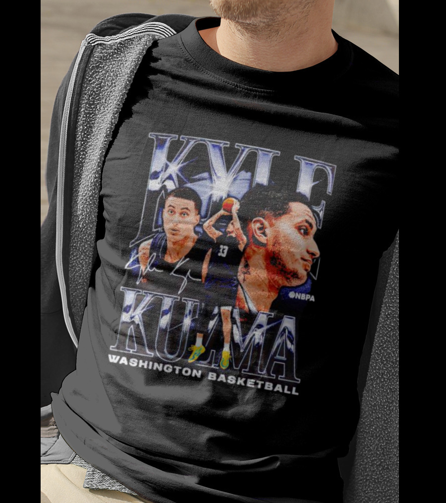 Kyle Kuzma NBPA Washington Basketball Collage Signature T-Shirt