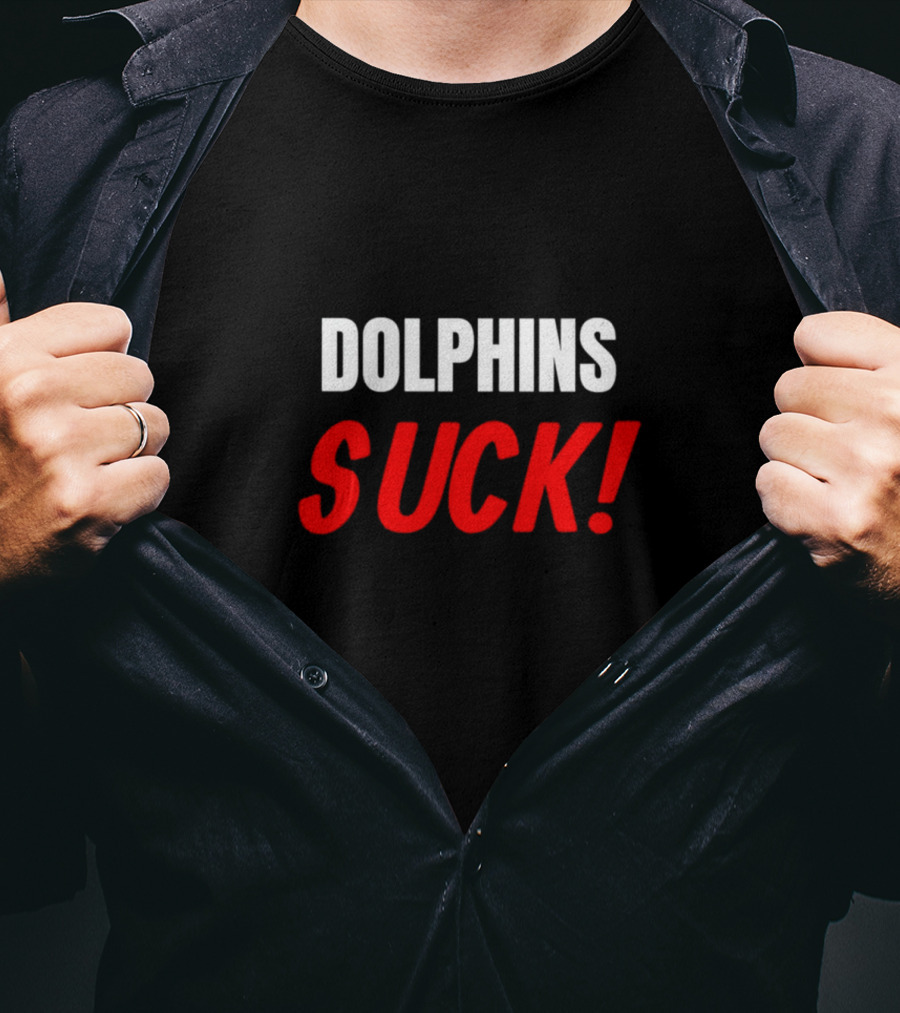 Dolphins Suck Miami Football Fan Rivalry T-Shirt