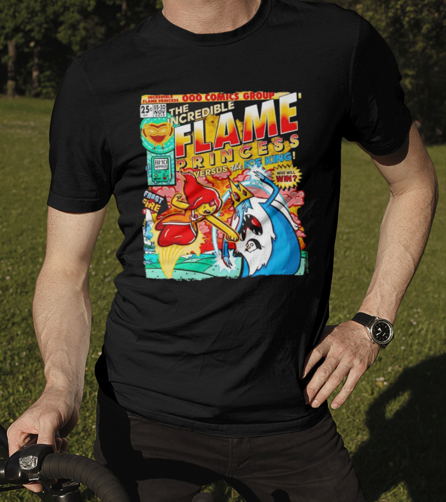 The Incredible Flame Princess Versus The Ice King Adventure Time 000 Comics Group T-Shirt