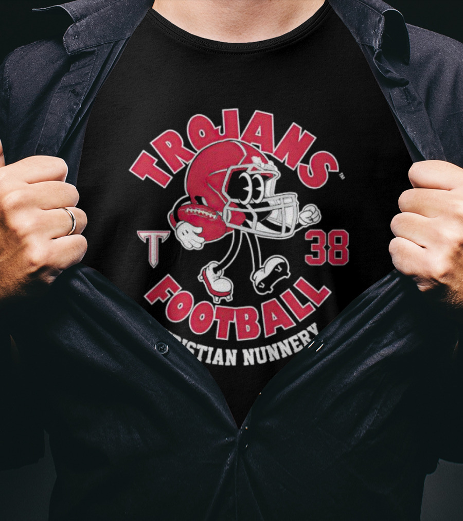 Trojans Football 38 Christian Nunnery T-Shirt