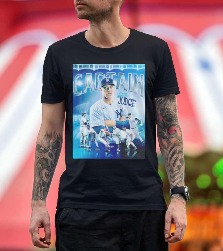 Aaron Judge New York Yankees Captain Baseball T-Shirt