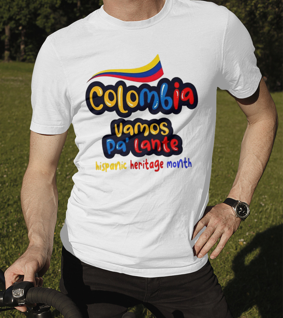 Colombia Vamos Pa'lante Hispanic Heritage Month T-Shirt
