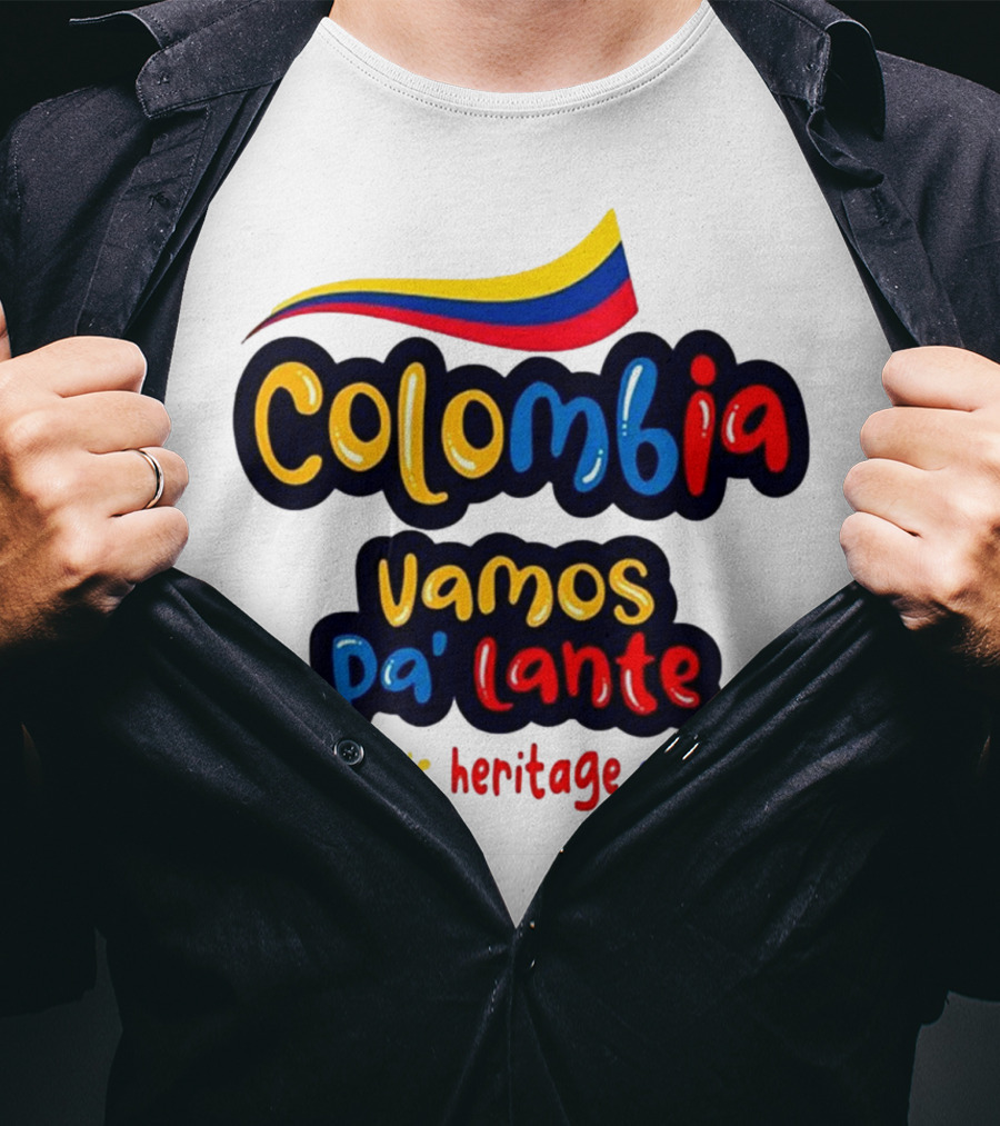 Colombia Vamos Pa'lante Hispanic Heritage Month T-Shirt