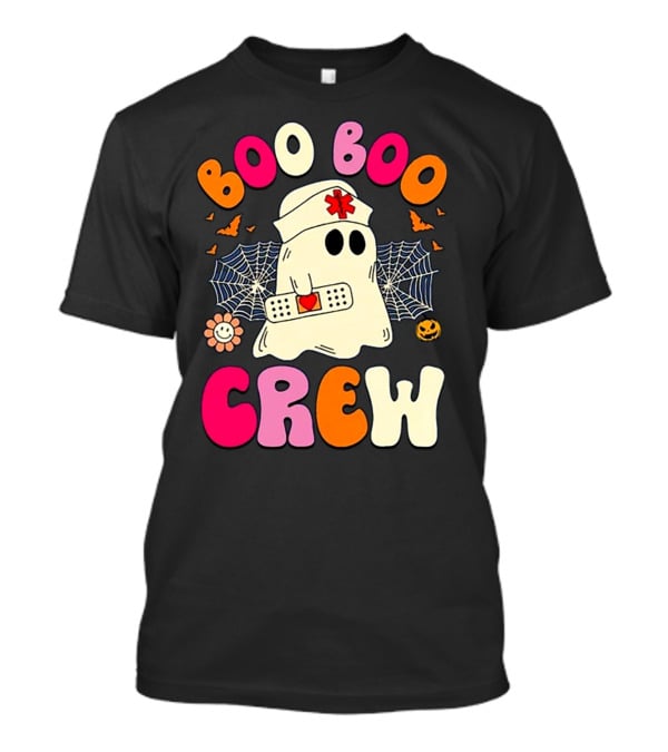 Groovy Boo Boo Crew Funny Nurse Ghost Halloween T-Shirt
