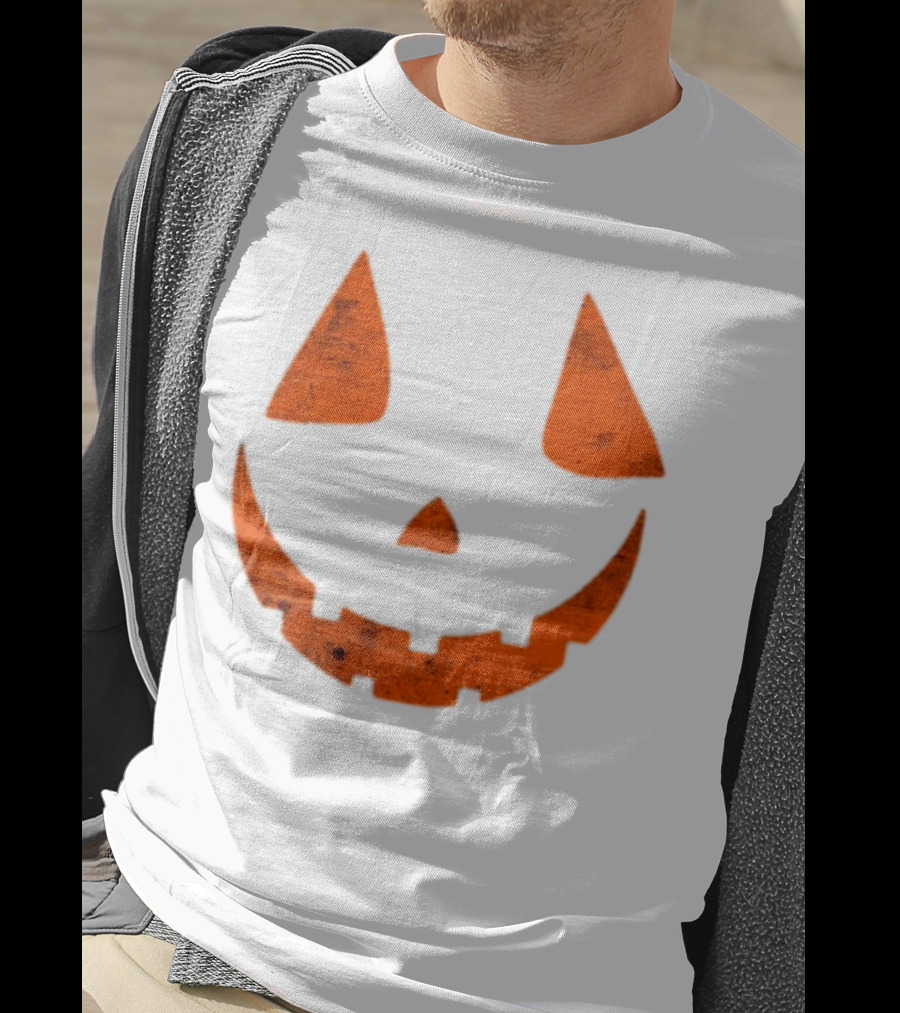 Halloween Spooky Pumpkin Face Scary Jack O Lantern T-Shirt