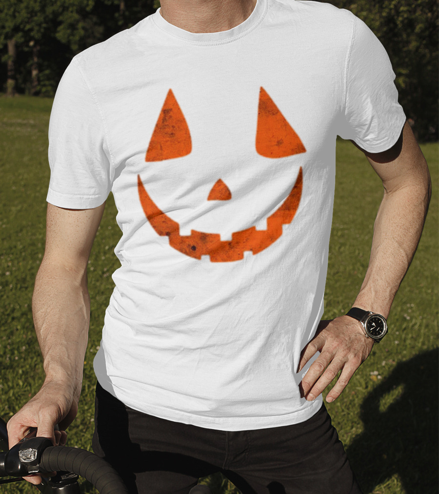 Halloween Spooky Pumpkin Face Scary Jack O Lantern T-Shirt