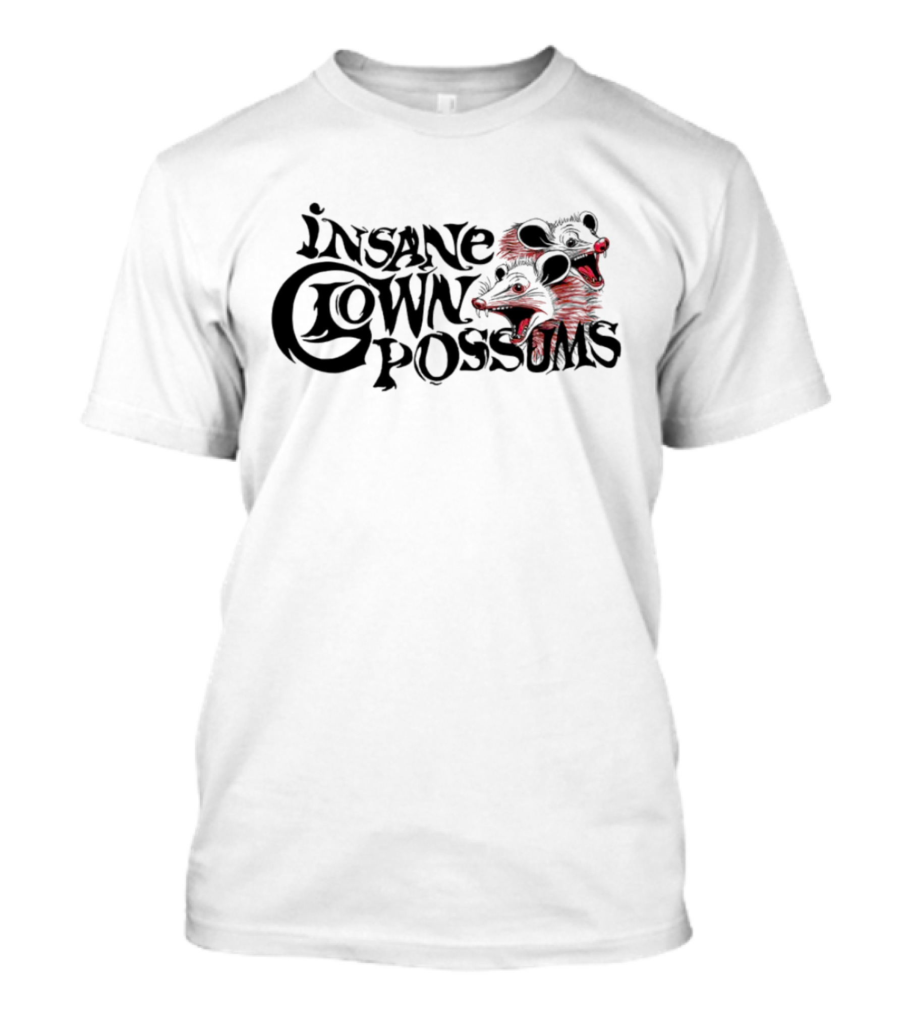 Insane Clown Possums Creepy Possum Faces T-Shirt