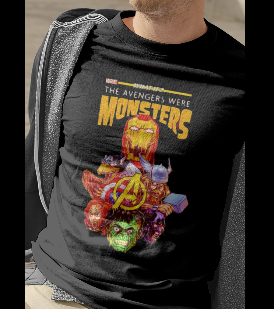 Marvel What If The Avengers Were Monsters Iron Man Captain America Thor Hulk T-Shirt