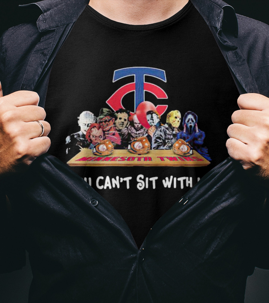 Minnesota Twins Horror Movies Halloween You Can’t Sit With Us T-Shirt