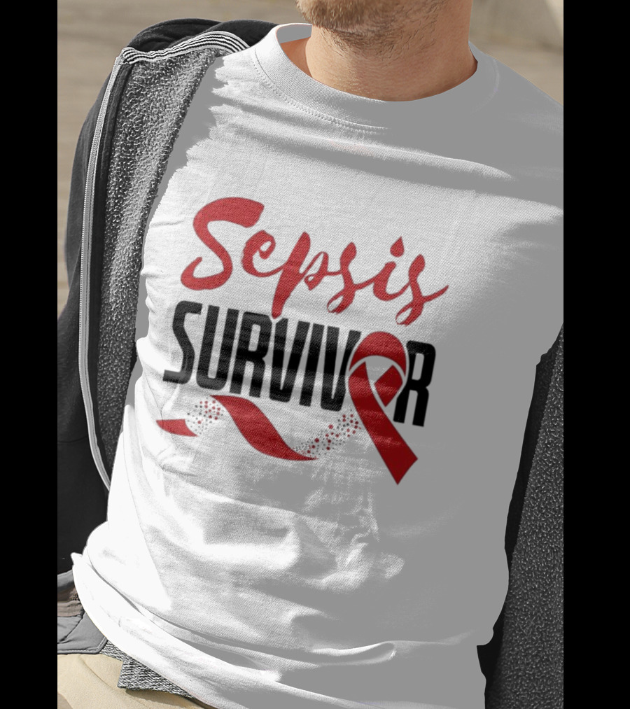 Sepsis Survivor Awareness Red T-Shirt