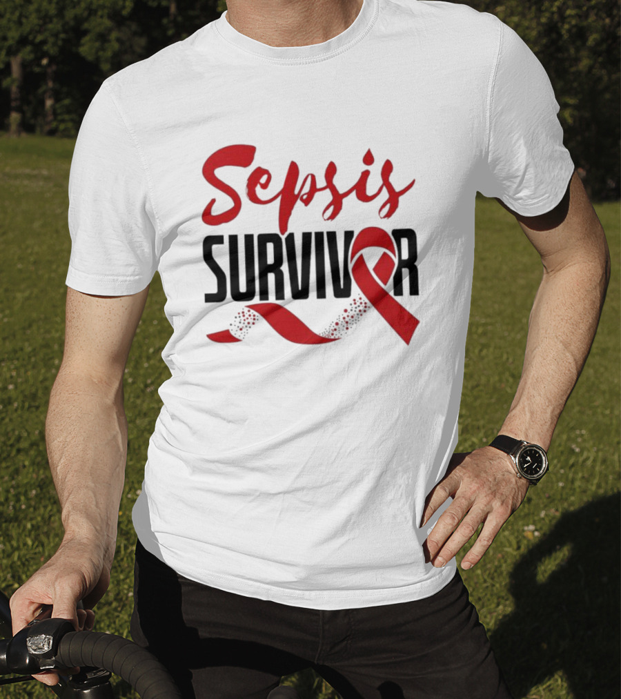 Sepsis Survivor Awareness Red T-Shirt