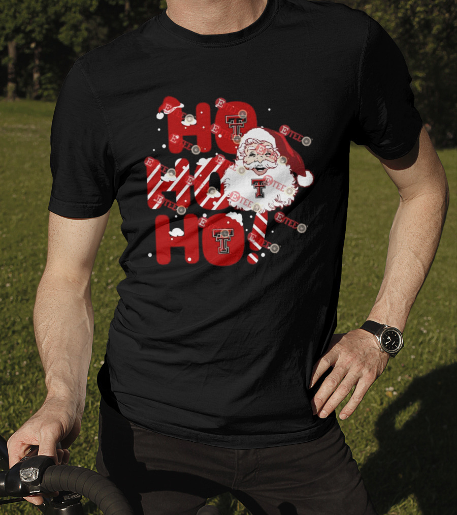 Texas Tech Red Raiders Santa Ho Ho Ho Christmas T-Shirt